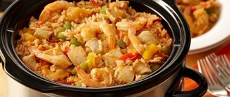 Rice dishes in a slow cooker
