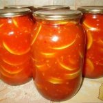 Zucchini in tomato sauce for the winter