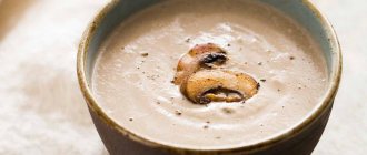 Potato puree soup with champignon mushrooms: a detailed and simple recipe