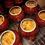 potatoes with meat in a pot