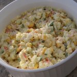 Crab salad with rice