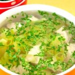 Лечебный суп из лука-порея с курицей