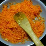 Carrots with cheese and garlic: salad recipe, food preparation