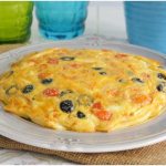 Omelette in the oven with cheese