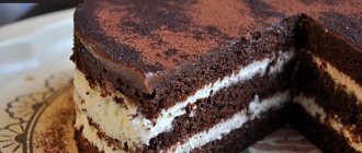 Шоколадный торт с заварным кремом рецепт